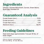 Nutro So Simple non GMO chicken recipe meal complement open tray.