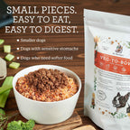 Dr. Harvey's Veg-to-Bowl fine ground mix in a bowl