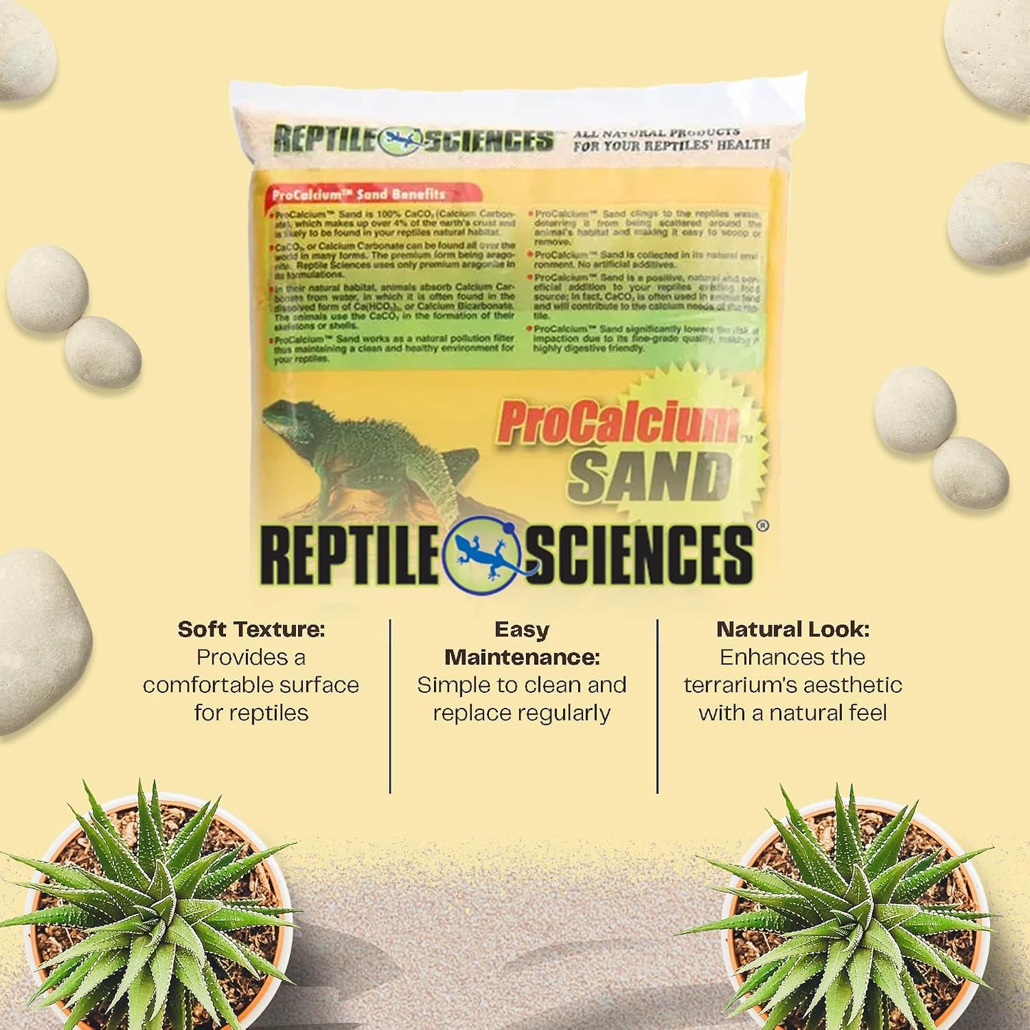 Side profile of Reptile Sciences blue sand bag
