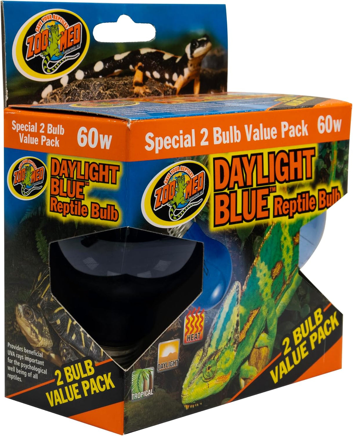 Zoo Med 60 watt reptile heat lamp packaging