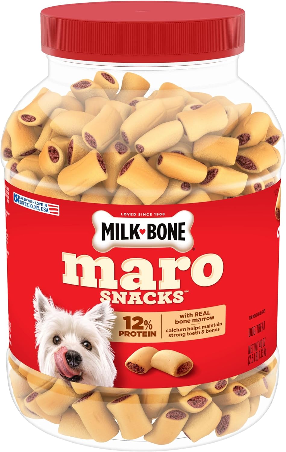 Milk-Bone MaroSnacks Small Dog Treats with Real Bone Marrow, 40 Oz. Canister - Image 9