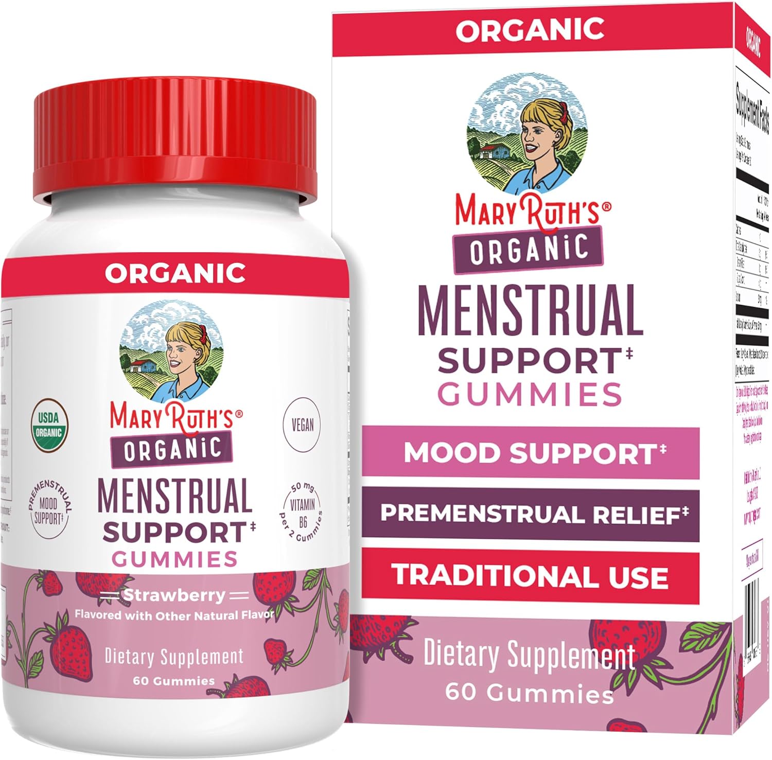 MaryRuth's Organic Menstrual Support Gummies front view
