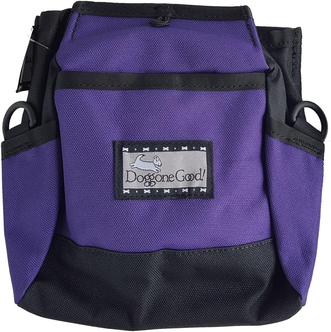 Doggone Good Rapid Rewards premium dog pouch angled view emphasizing the rugged water resistant material