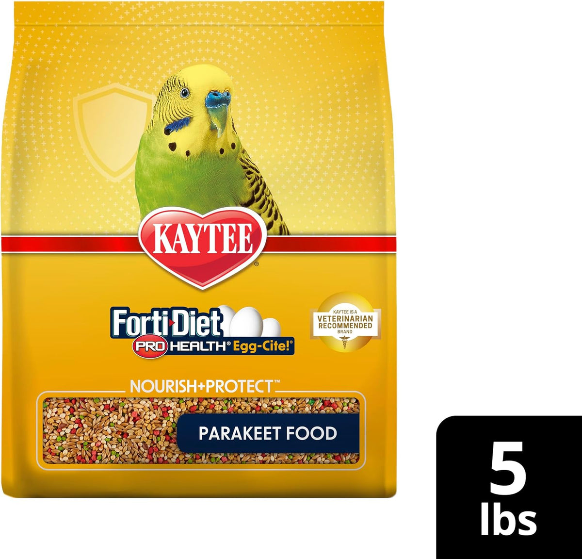 Kaytee Forti-Diet Pro Health Egg-Cite Nourish+Protect Parakeet, Supports Breeding and Molting, Nutrition Backed by Science, Digestive Health, 5 pounds - Image 13