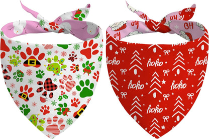 4th of July Dog Bandana Reversible 2 Pack Small, Red White and Blue Dog Paw Star Patriotic Dogs Bandanas Set Adjustable Triangle Holiday Scarves for Memorial Day Small Medium Boy Girl Dogs - Image 9