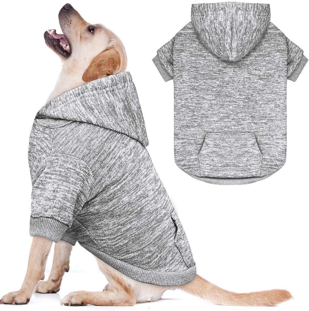 QDYU heavy duty machine washable pet sweatshirt flat lay view
