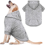 QDYU heavy duty machine washable pet sweatshirt flat lay view