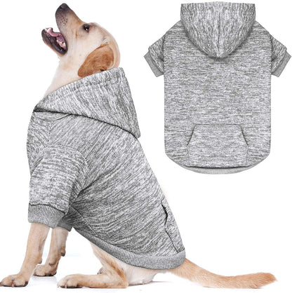 QDYU heavy duty machine washable pet sweatshirt flat lay view