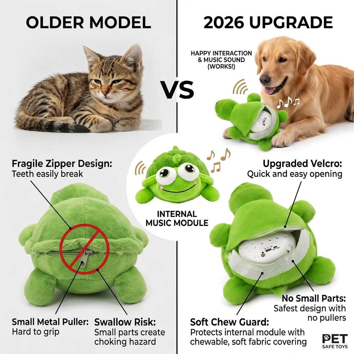 Rechargeable automatic moving turtle toy displaying the inner electronic bouncing ball