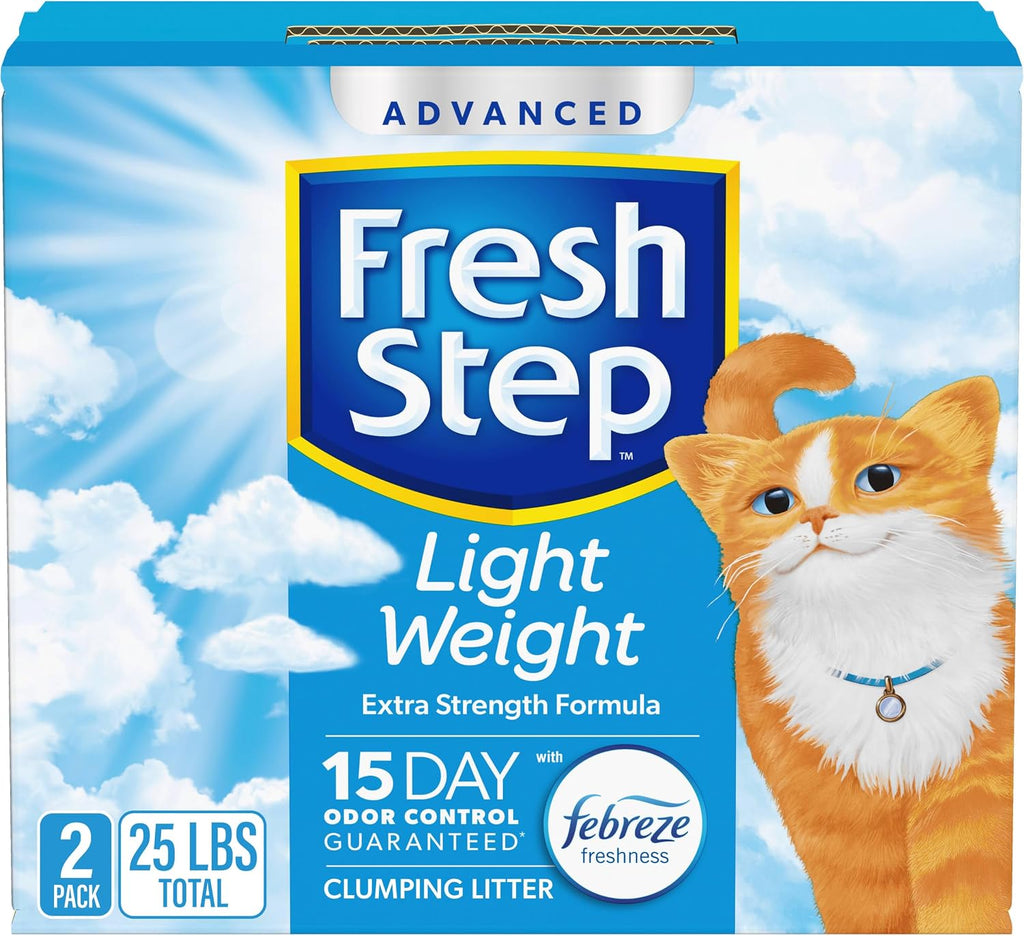 Fresh Step Light Weight Clumping Litter, Extra Strength Formula With Febreze Freshness, 15.4 lb. Box (Package May Vary) - Image 15