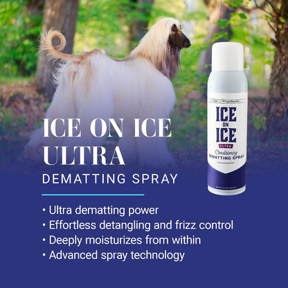 Back label of Chris Christensen pet conditioner showing usage instructions