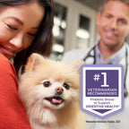 Authentic USA imported pet health supplements on a clean background.