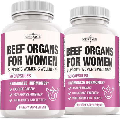 New Age Beef Organ Supplement for Women front view
