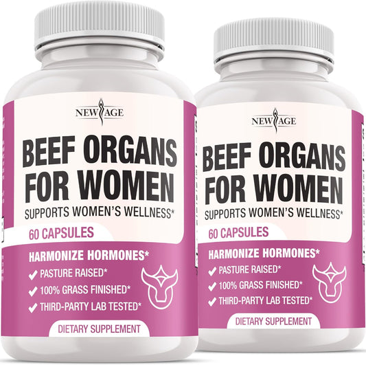 New Age Beef Organ Supplement for Women front view