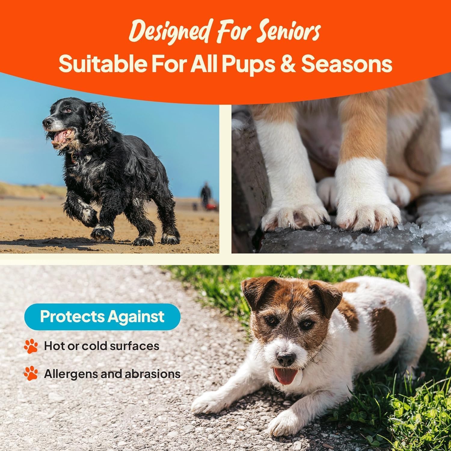 Vets Preferred 3-in-1 balm for senior dog paw care