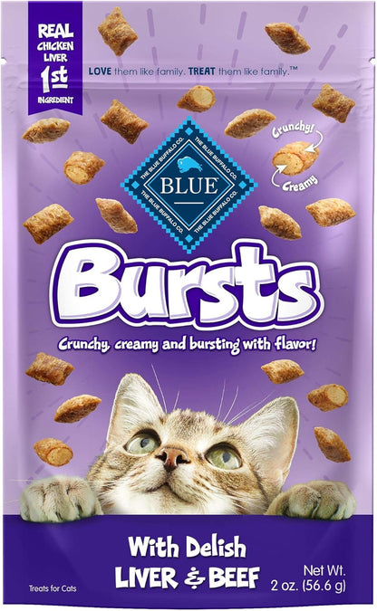 Blue Buffalo Bursts Paw-Lickin' Chicken Crunchy & Creamy Cat Treats, Great for Training, Made with Real Chicken, Natural Cat Treats Enhanced with Vitamins, Minerals & Other Nutrients, 5 oz. - Image 14