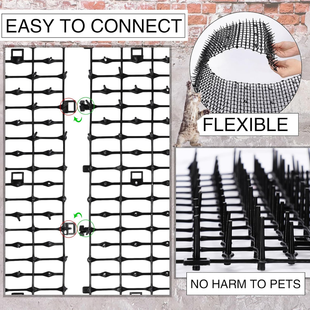Abbylike spike mat placed on indoor furniture for pet protection