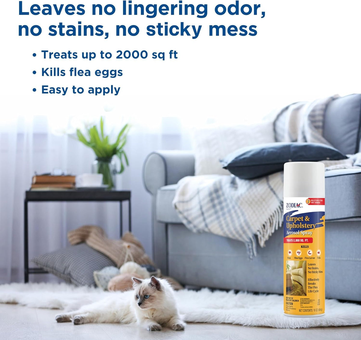 Zodiac flea and tick spray canister details
