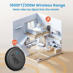 Wireless dog doorbell receiver plugged into a wall outlet