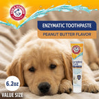Arm and Hammer dog toothpaste showing enzymatic tartar control label