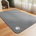 HotLive Dog Food Mat Paw Dark Grey front view