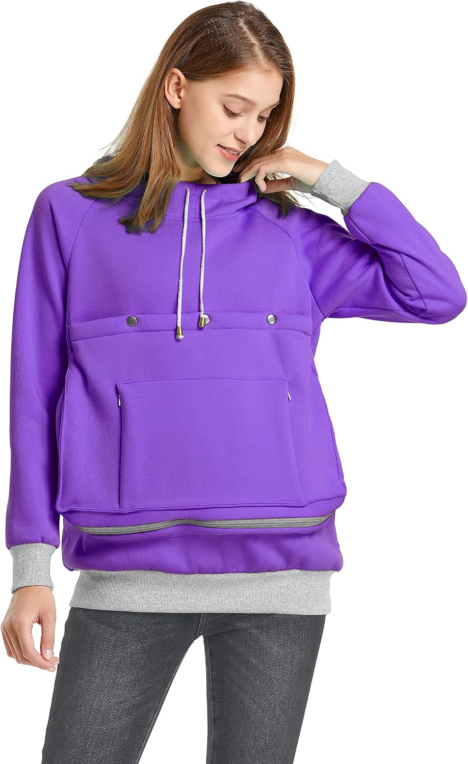 ALYC Cat Dog Carrier Hoodie Big Pet Pouch Sweatshirt Puppy Kitten Holder Carrier Pullover Top Kangaroo Unisex Hoodies - Image 10