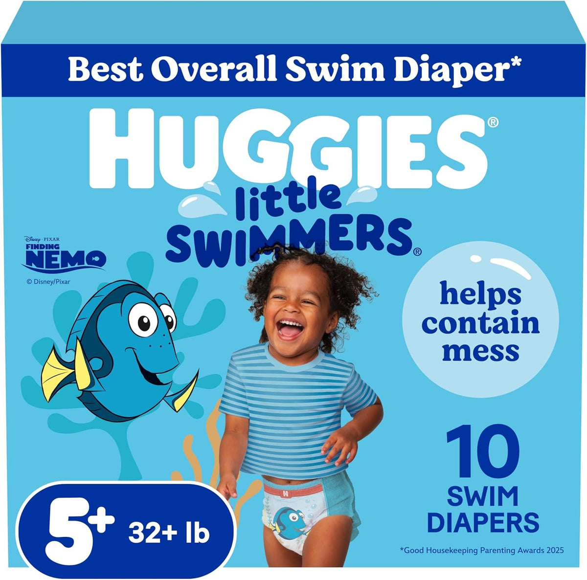 Huggies Little Swimmers Disposable Swim Diapers Front View Packaging