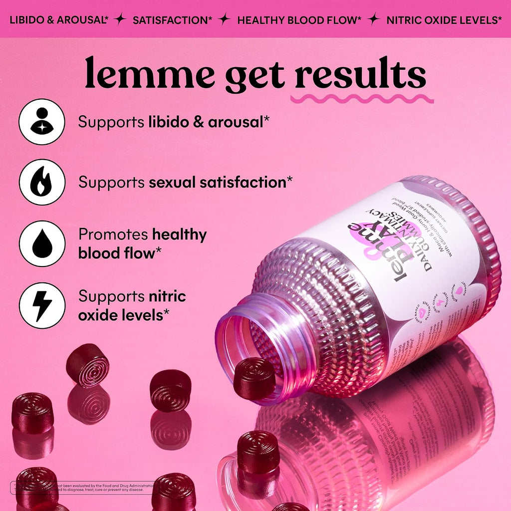 Lemme Play Daily Intimacy Gummies for Women and Men, 30-Day Supply - Image 2