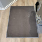 Waretary Cat Litter Box Mat: 36"x 30" Waterproof Kitty Cat Litter Trapping Mat, Easy-clean Double-layer Scatter Control Pad Rug (Grey) - Image 9