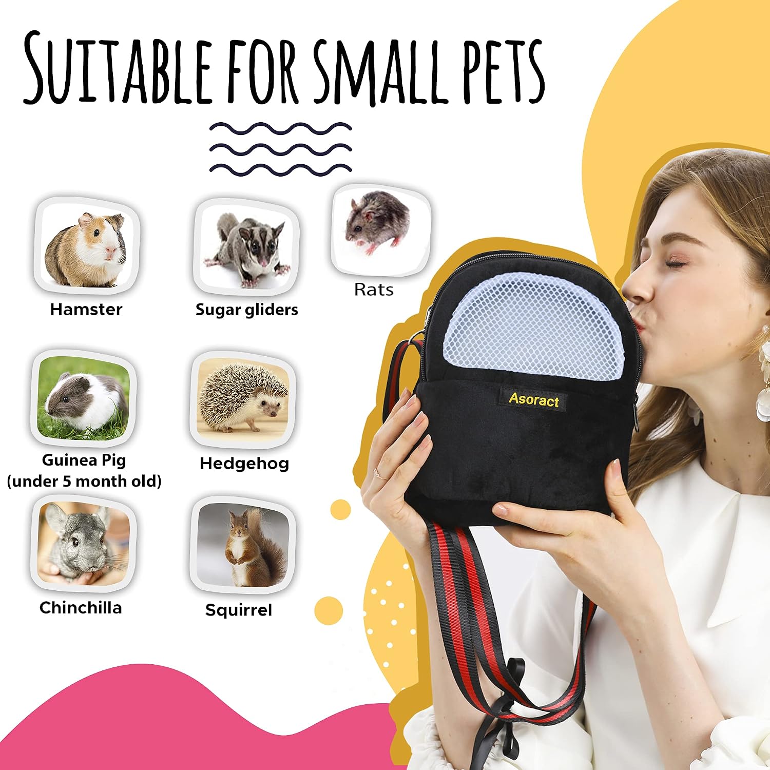 Jerliflyer portable pet carrier interior plush lining