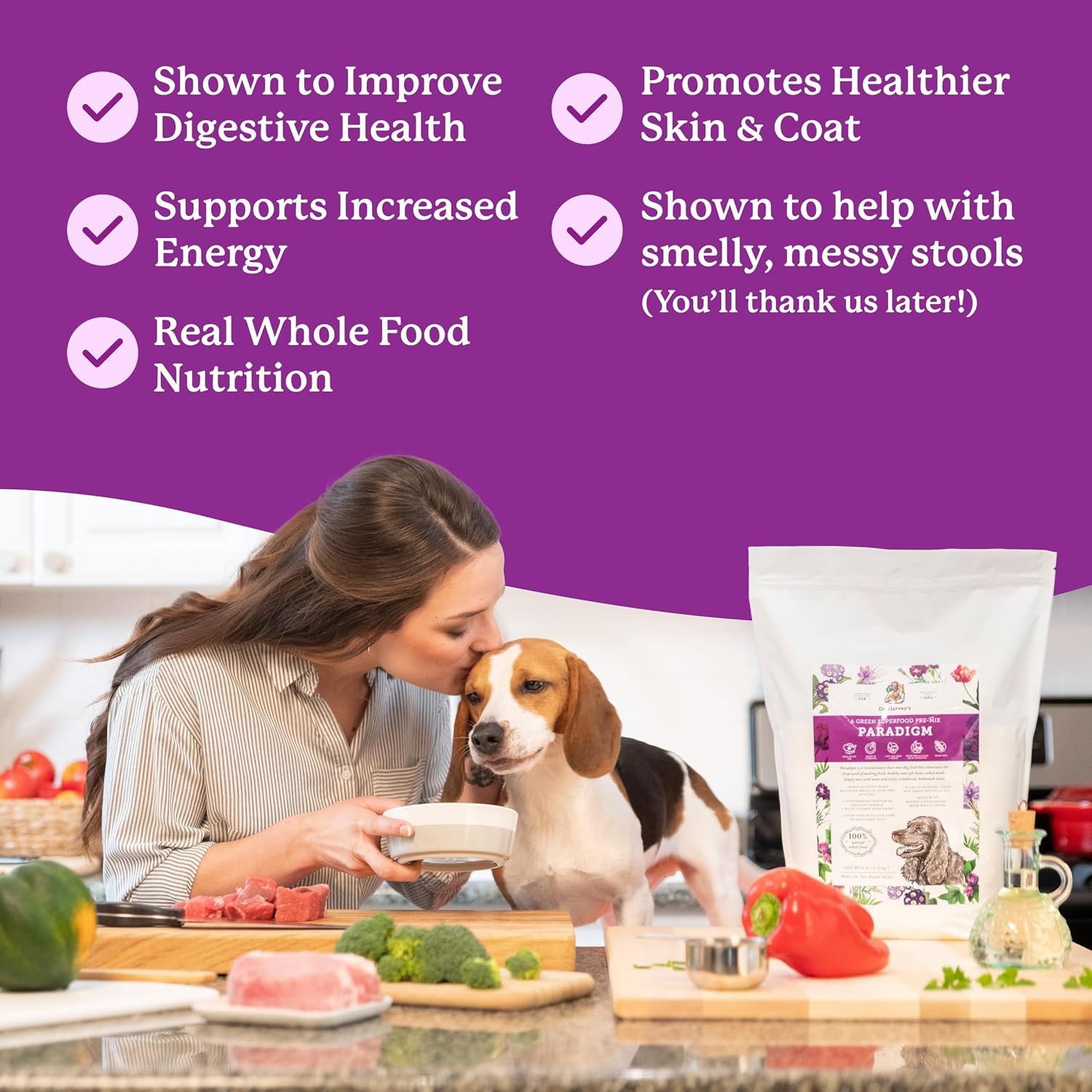 Dr. Harvey's Paradigm Green Superfood trial size packaging side view