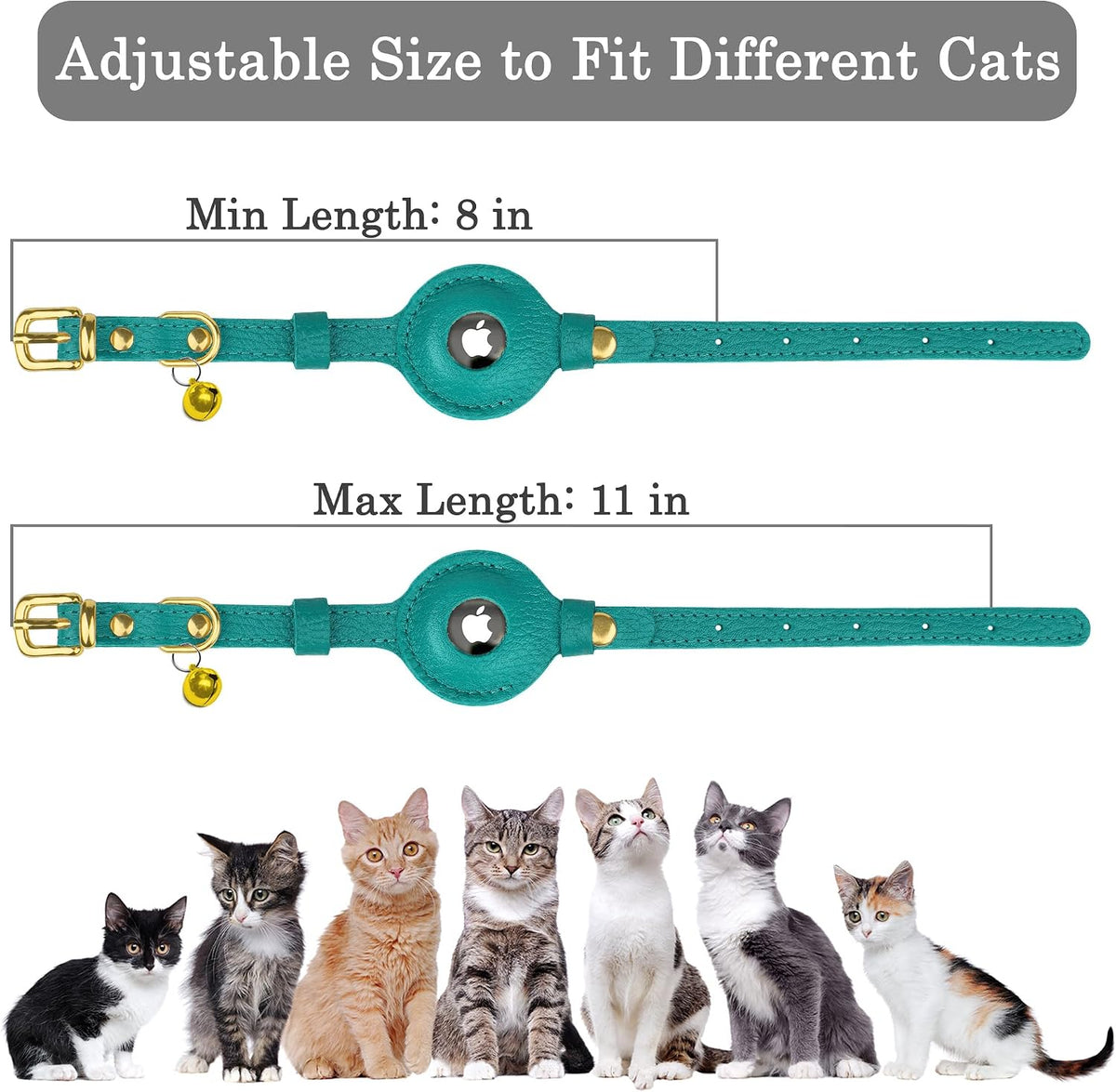 Lightweight OOPSDOGGY GPS pet collar adjustable strap close up.