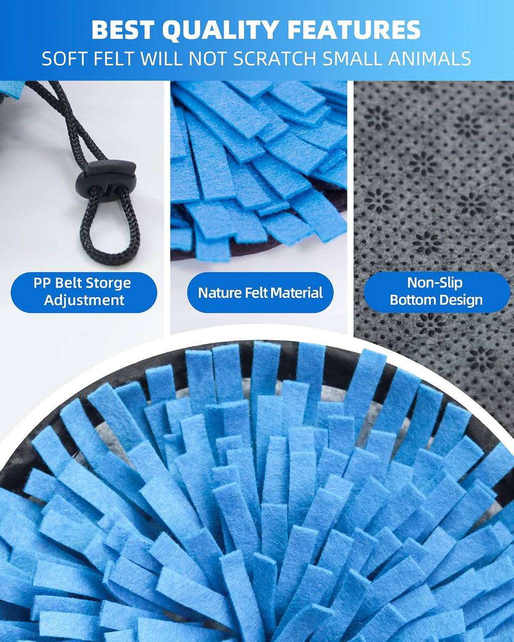 OVMKOV polar fleece snuffle pad top angle