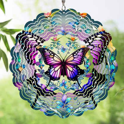 Ppzhavg 12 inch butterfly wind spinner outdoor garden decor front view