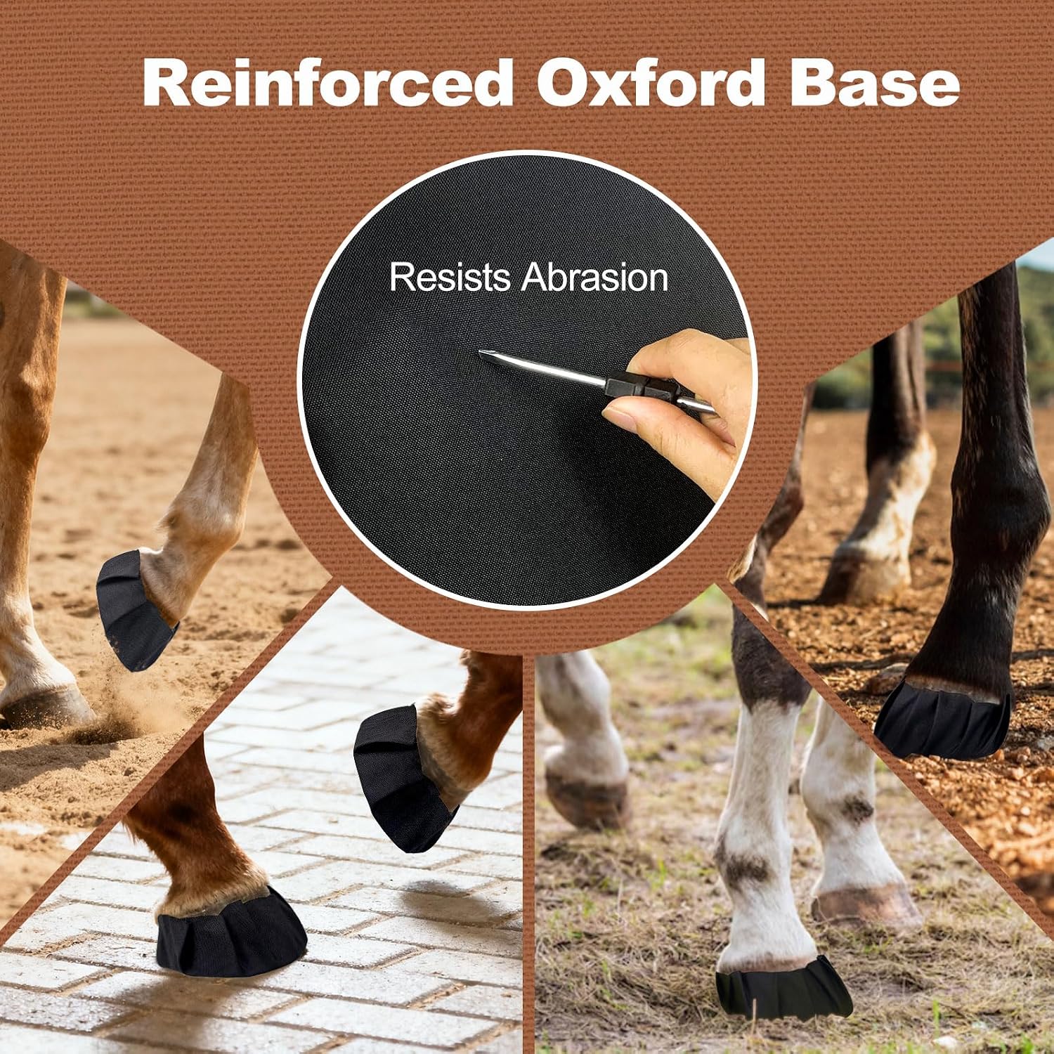 Close up view of the breathable fabric material used in HTtoy horse supplies