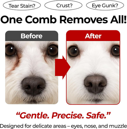Ergonomic white handle of Jayu Pet grooming comb for dogs.