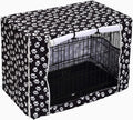 Pethiy pet cage privacy shield with rolled up front door showcasing side mesh window ventilation