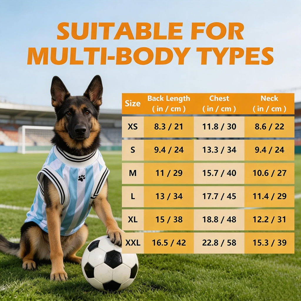 Side angle of the green small size dog soccer shirt displaying the armholes.
