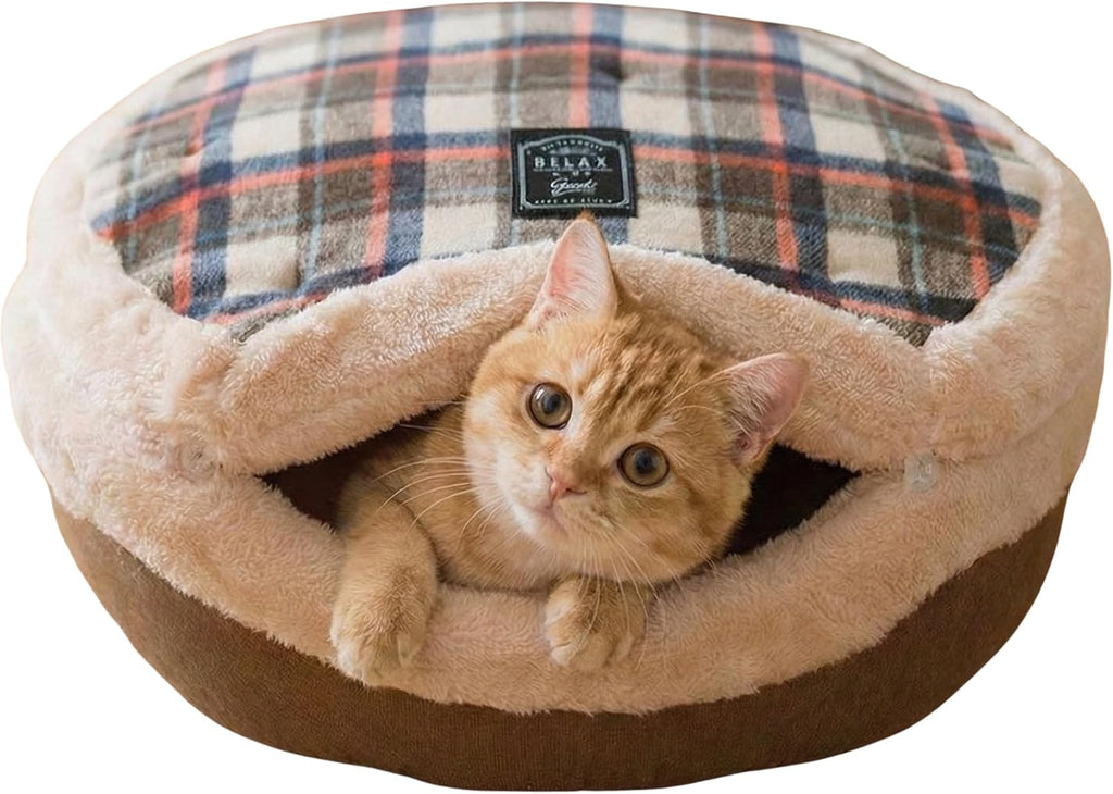 Urnat cat bed in indoor home setting