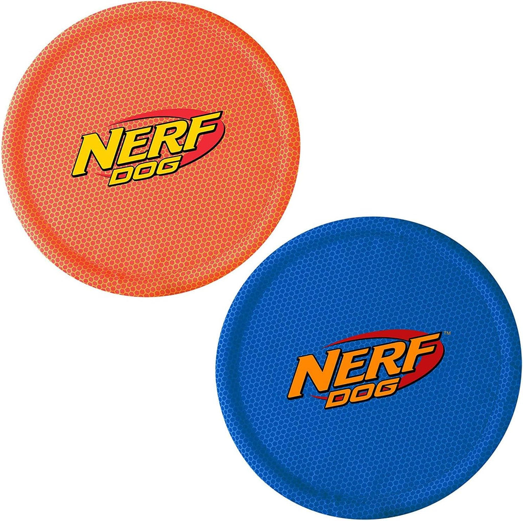 Nerf Dog Nylon Flyer Dog Toy, Flying Disc, Lightweight, Durable and Water Resistant, Great for Beach and Pool, 9 inch diameter, for Medium/Large Breeds, Single Unit, Red - Image 10