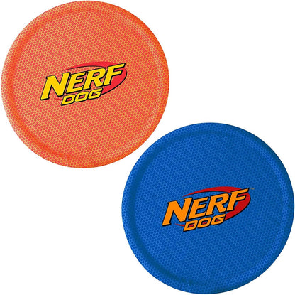 Nerf Dog Nylon Flyer Dog Toy, Flying Disc, Lightweight, Durable and Water Resistant, Great for Beach and Pool, 9 inch diameter, for Medium/Large Breeds, Single Unit, Red - Image 10