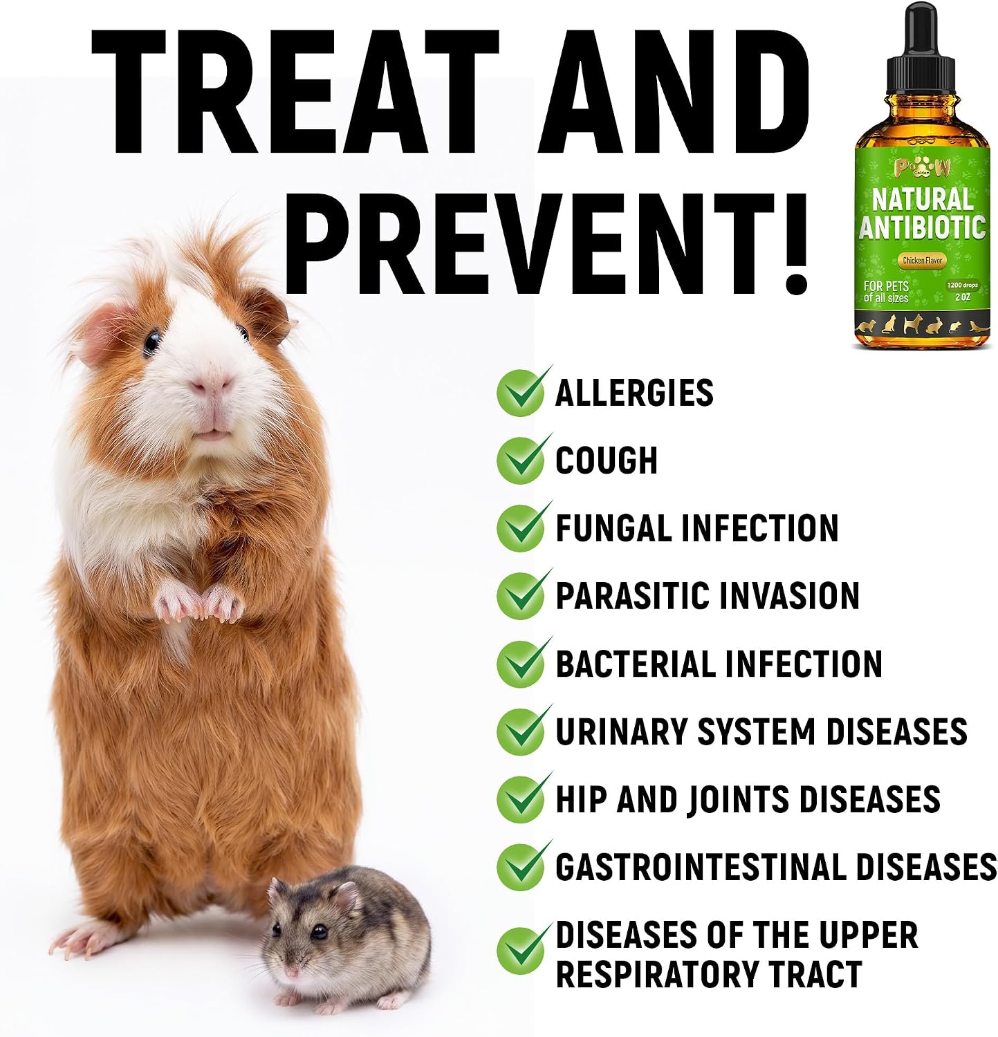 Golden Paw organic herbal liquid medicine for chickens ducks and small pets