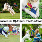 Wodoca interactive dog chaser toy highlighting the vibrant multi colored fleece ribbons