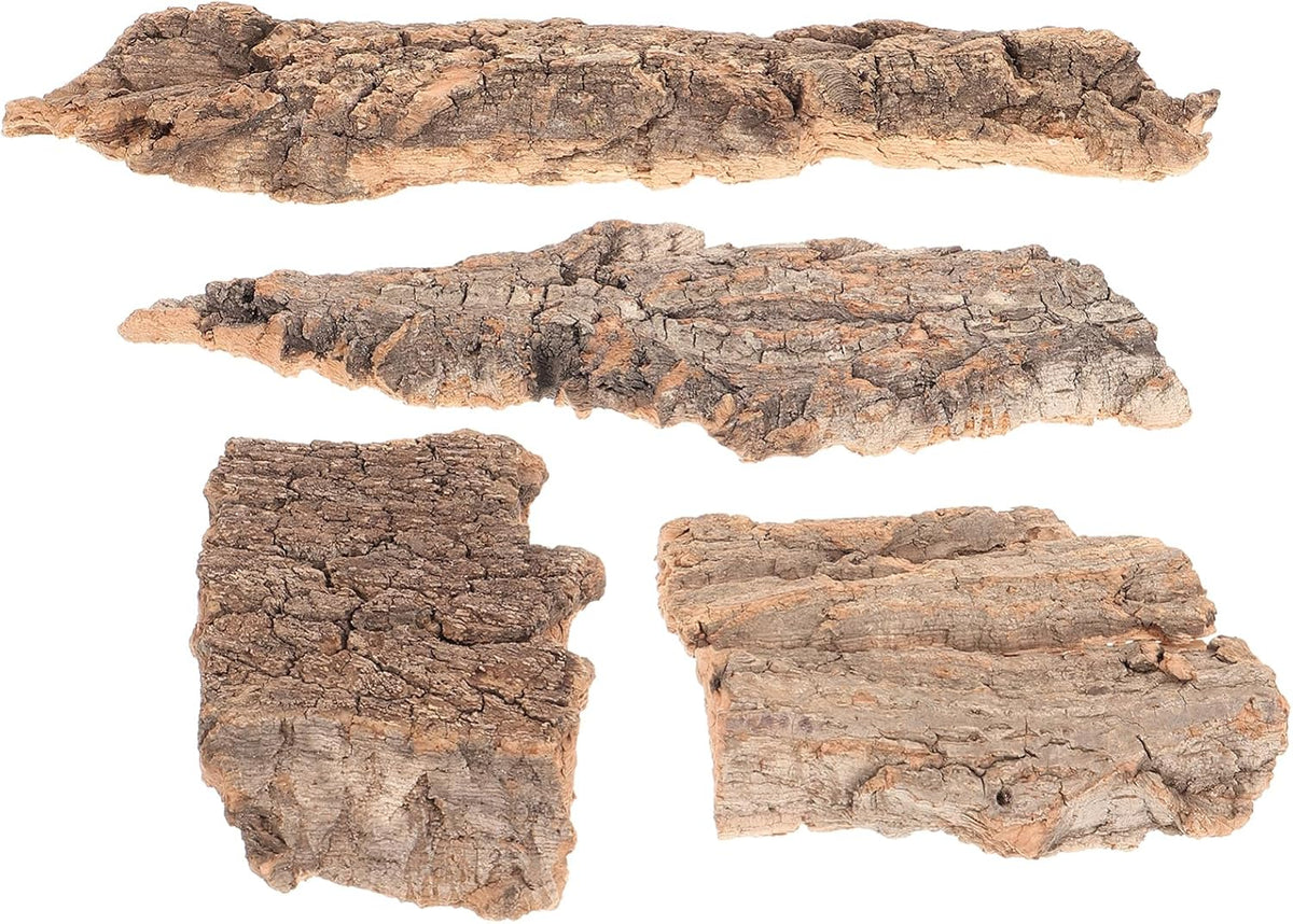 Safe and non-toxic tree bark pieces perfect for bearded dragons and gecko basking spots.