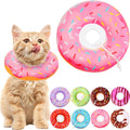 Hpetppy Cat Cone Collar Soft, Cat Recovery Collar for Wound Healing Cute Donut Adjustable Kitten Cones to Stop Licking Comfortable Lightweight Neck Elizabethan Collars for Kittens After Surgery - Image 1
