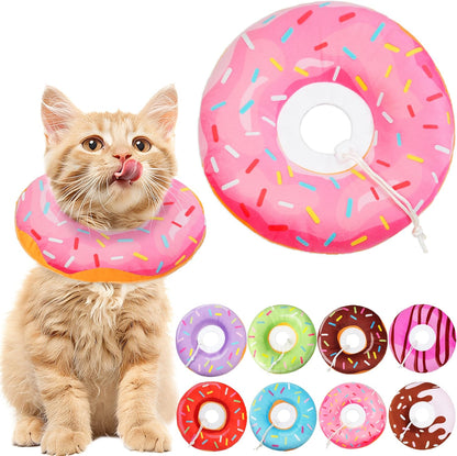 Hpetppy soft cat cone collar purple front view on kitten