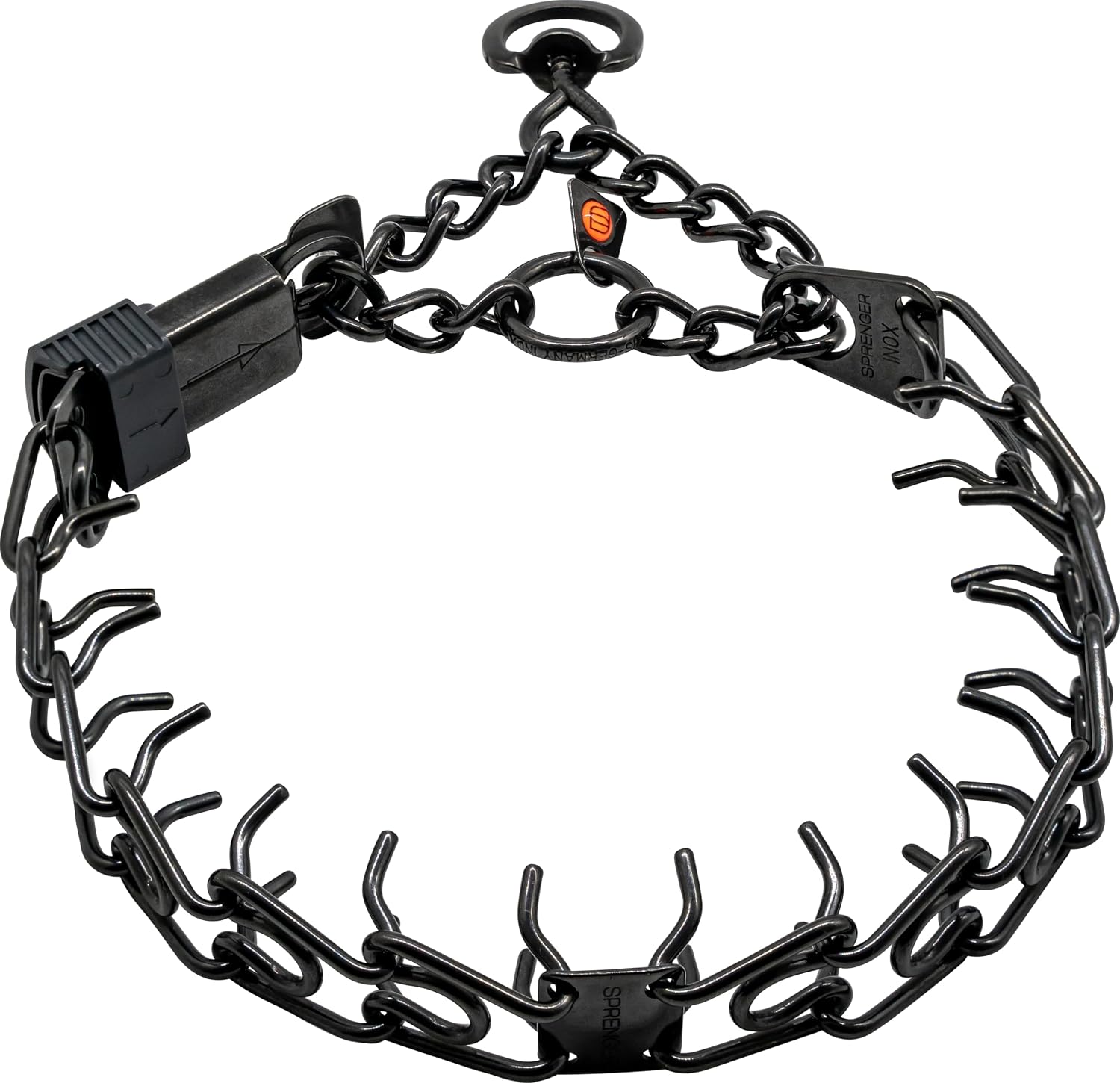 Herm Sprenger Prong Dog Training Collar - 16" Long with 2.25mm Gauge (for Dogs up to 40lbs) - Fits 13" Neck, Extendable to 19" Neck with Additional Prong Links - Chrome Plated Steel, Made in Germany - Image 11