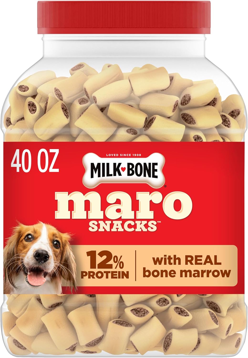 Milk-Bone MaroSnacks Small Dog Treats with Real Bone Marrow, 40 Oz. Canister - Image 15