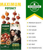 Beloved Pets imported savory rawhide kabobs pet food background