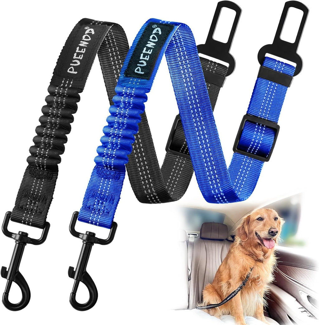 Pueenod 2 pack pet safety restraint set
